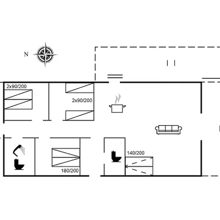 度假居 Auke - 100m From The Sea By Interhome *